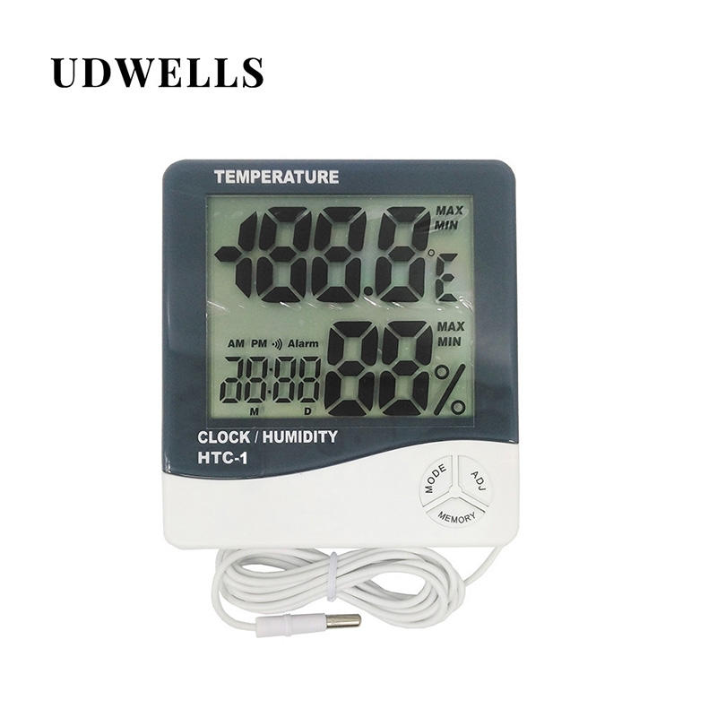 Kas Buitentemperatuur Digitale Grote LCD Display Thermo-Hygrometer